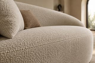 Wolverton Curved Sofa in As shown – close-up detail