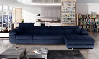 Hollingwood Long Corner Sofa Bed with Storage K09 – right-hand corner layout