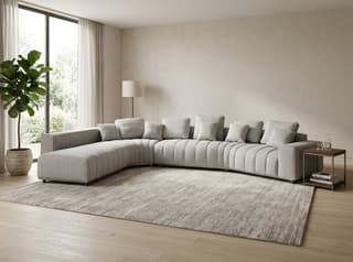 Charnwood Curved Corner Sofa in As shown – shown in a room setting