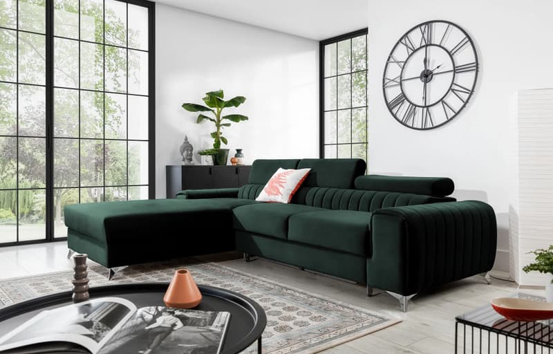 Inverleigh Corner Sofa Bed with Storage L35