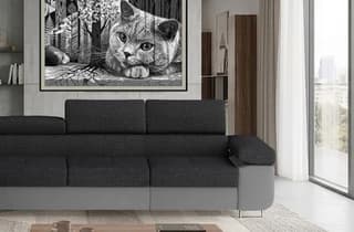 Orrino Long Corner Sofa Bed with Storage i96/S29 – close-up detail