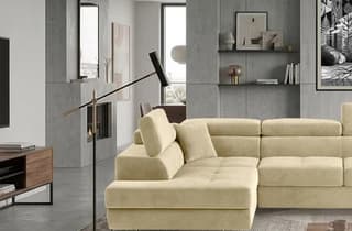 Orrino Long Corner Sofa Bed with Storage M04 – close-up detail