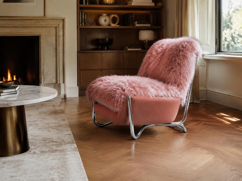 Denby Faux Fur Chair
