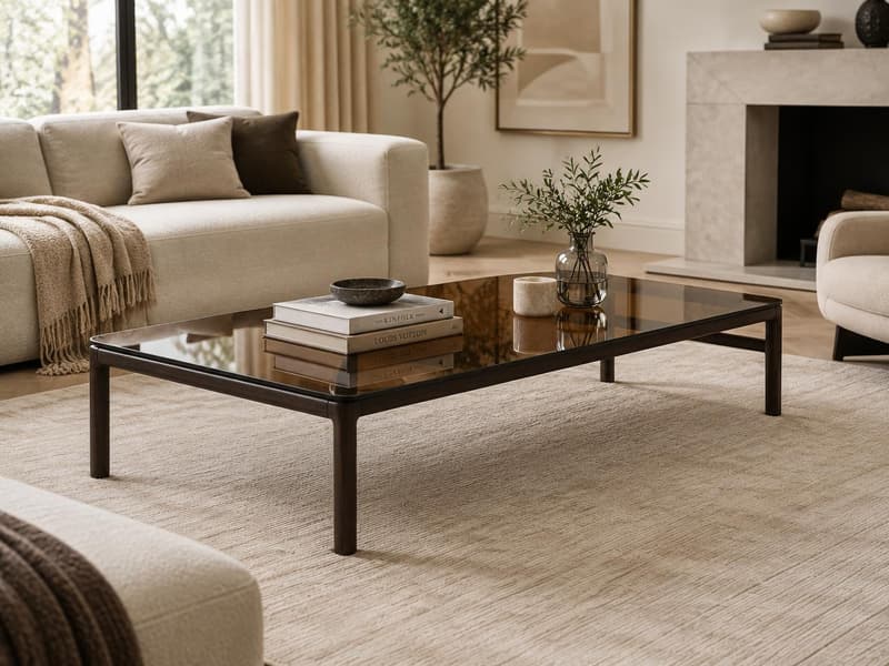 Upton Glass Coffee Table
