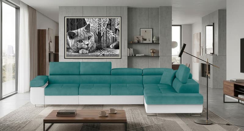 Orrino Long Corner Sofa Bed with Storage O83/S17 – photo 2
