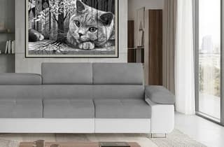 Orrino Long Corner Sofa Bed with Storage M84/S17 – close-up detail