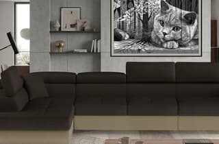 Orrino Long Corner Sofa Bed with Storage M29/M09 – close-up detail