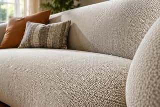 Linmore Three Seater Sofa in As shown – close-up detail