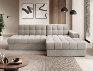 Yolanda Corner Sofa Bed with Storage SL18 – right-hand corner layout