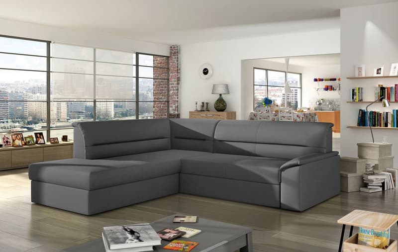 Zanetta Convertible Couch with Storage S29 Eco Leather