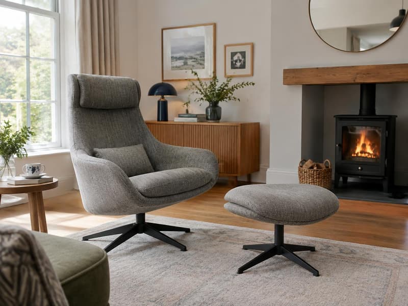 Yelverton Swivel & Footstool
