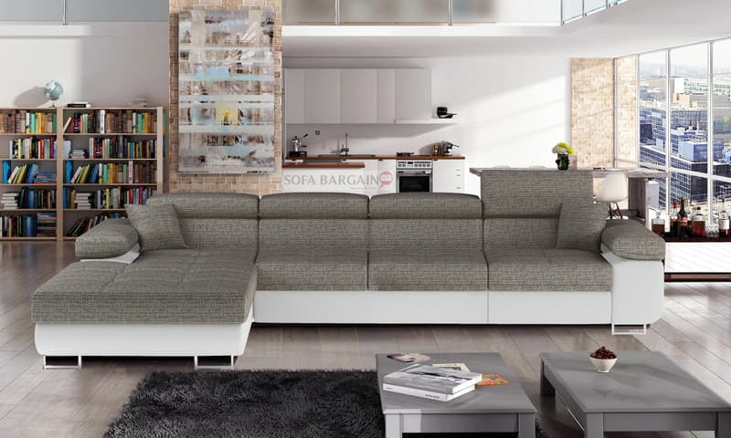 Hollingwood Long Corner Sofa Bed with Storage B01/S17