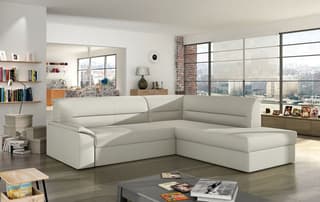 Zanetta Convertible Couch with Storage S33 Eco Leather – right-hand corner layout