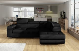Orrino Mini Corner Sofa Bed with Storage S14 – right-hand corner layout