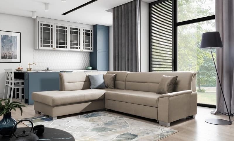 Mistral Corner Sofa Bed with Storage M09