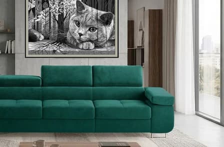Orrino Long Corner Sofa Bed with Storage M37 – photo 5