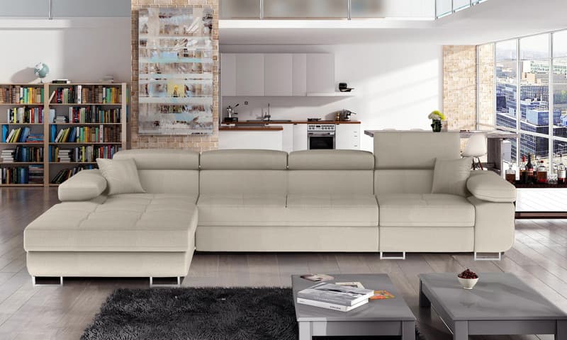 Hollingwood Long Corner Sofa Bed with Storage M04