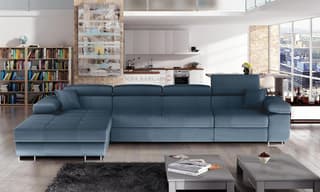 Hollingwood Long Corner Sofa Bed with Storage O86