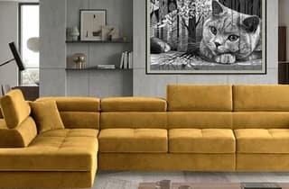 Orrino Long Corner Sofa Bed with Storage O68 – close-up detail