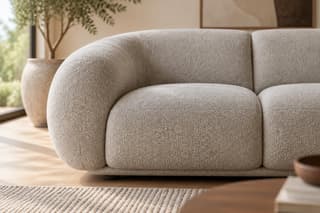 Selborne Rounded Sofa in As shown – close-up detail