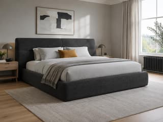 Dunley Channel Bed in Cream