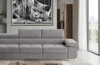 Orrino Long Corner Sofa Bed with Storage M84 – close-up detail