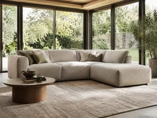 Sterling Curved Corner Sofa in As shown – shown in a room setting
