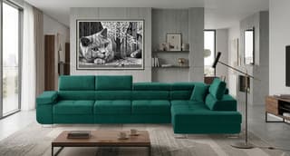 Orrino Long Corner Sofa Bed with Storage M37 – right-hand corner layout