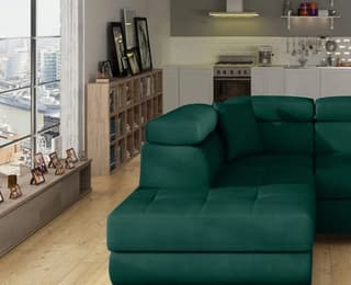 Orrino Mini Corner Sofa Bed with Storage M37 – close-up detail