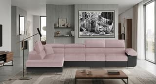 Orrino Long Corner Sofa Bed with Storage Sr61/S11