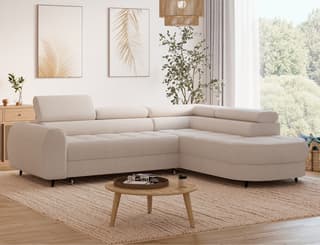 Jorvik Corner Sofa Bed with Storage TN18 – right-hand corner layout