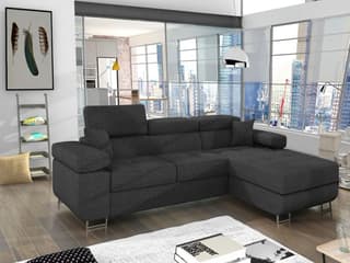 Hollingwood Mini Corner Sofa Bed with Storage i96 – right-hand corner layout