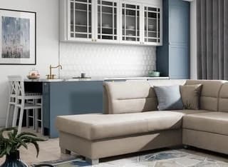 Mistral Corner Sofa Bed with Storage M09 – close-up detail