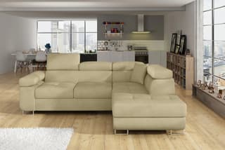 Orrino Mini Corner Sofa Bed with Storage M04 – right-hand corner layout