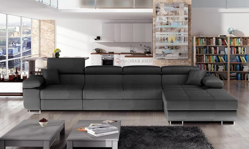 Hollingwood Long Corner Sofa Bed with Storage i96 – photo 2