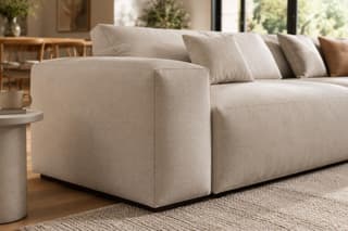Harlington Curved Corner Sofa in As shown – close-up detail