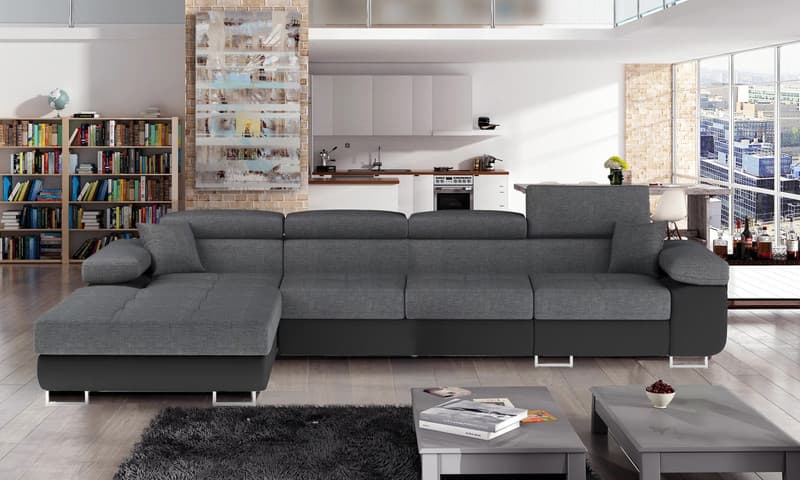 Hollingwood Long Corner Sofa Bed with Storage S21/S11