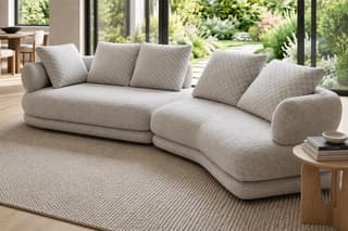 Belmere Curved Corner Sofa in As shown – alternative view