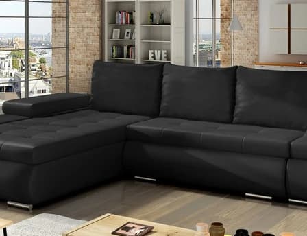Jessamine Corner Sofa Bed with Storage Eco Leather S11 – photo 4