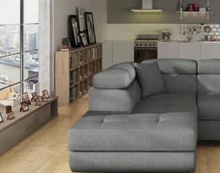 Orrino Mini Corner Sofa Bed with Storage S21 – close-up detail