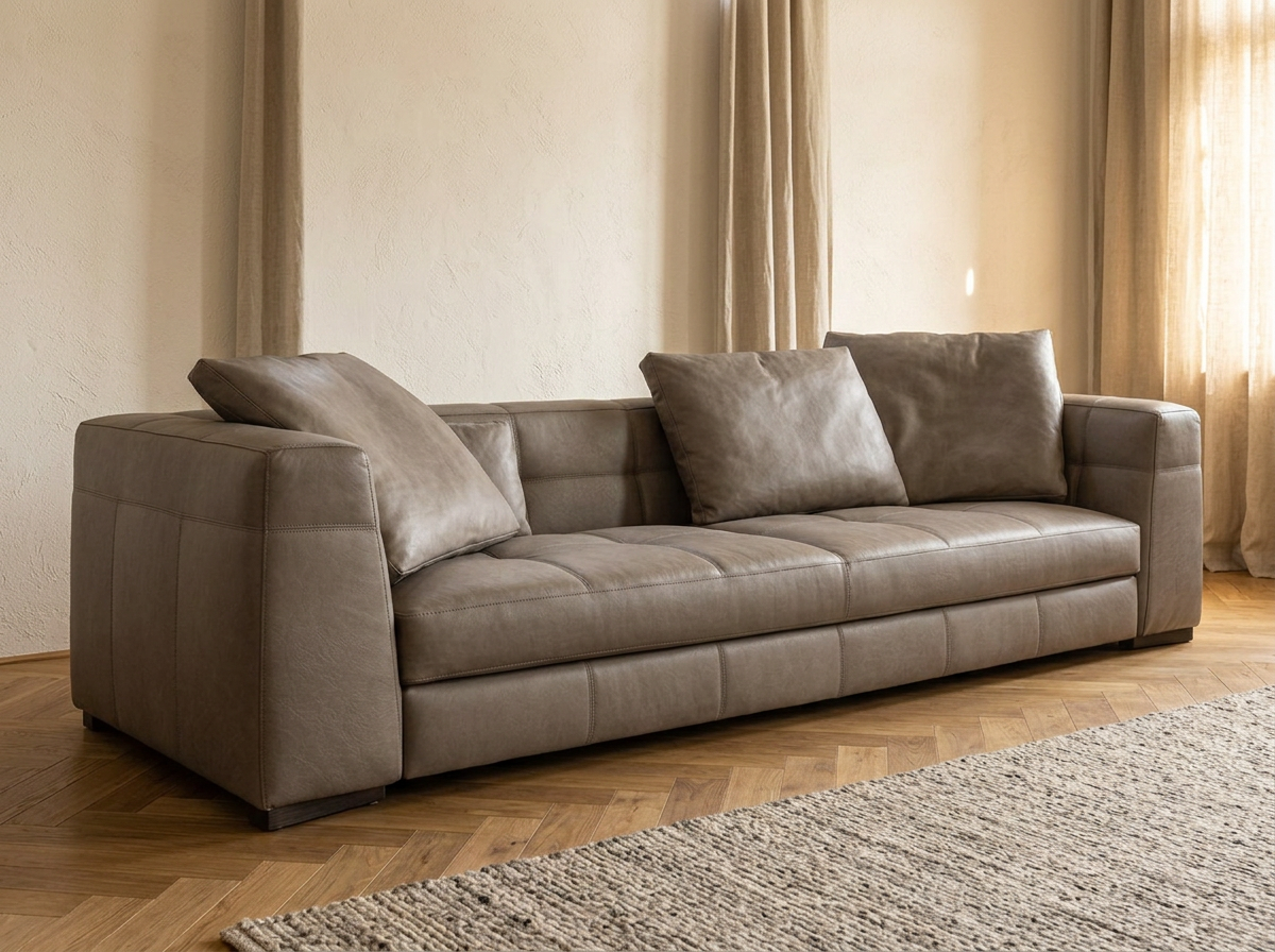 Ashcombe Leather-Look Sofa – photo 3