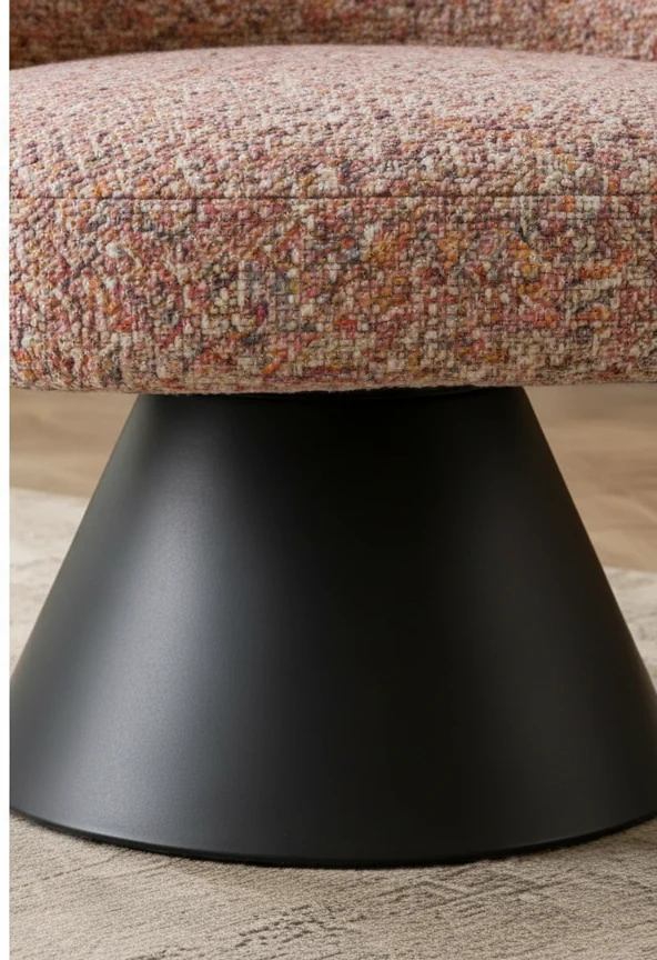 Dallington Bouclé Swivel Chair – photo 3