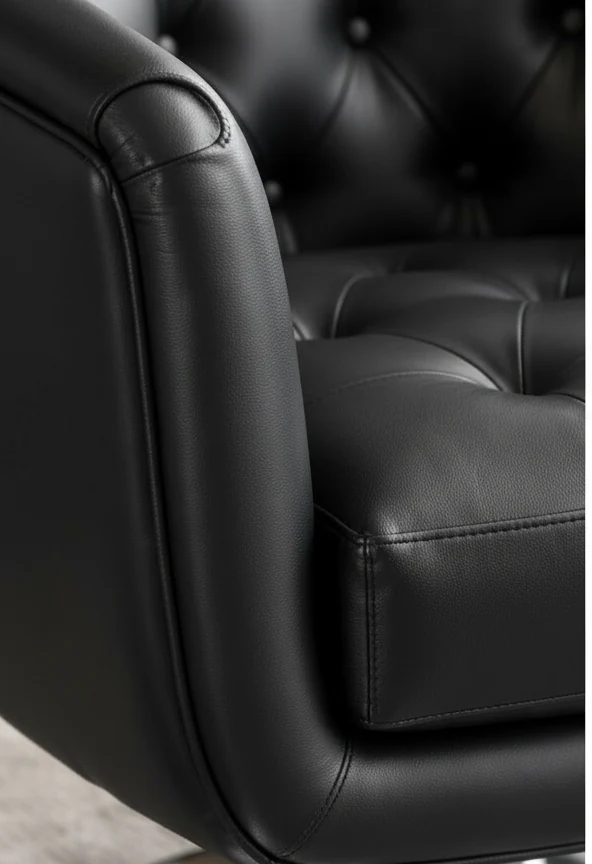 Finsbury Leather Swivel Chair – photo 2