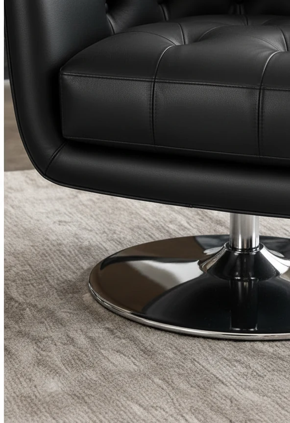 Finsbury Leather Swivel Chair – photo 3