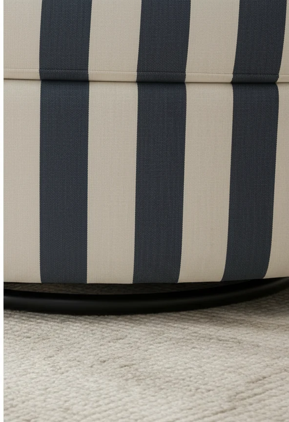 Ashbourne Stripe Swivel Chair – photo 3