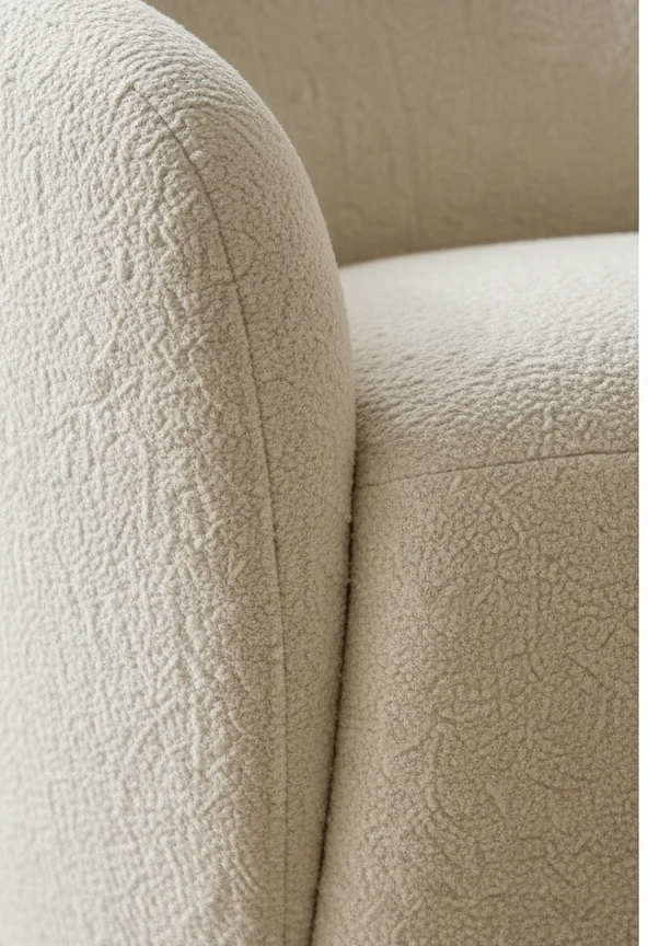 Foxley Bouclé Swivel Chair – photo 2