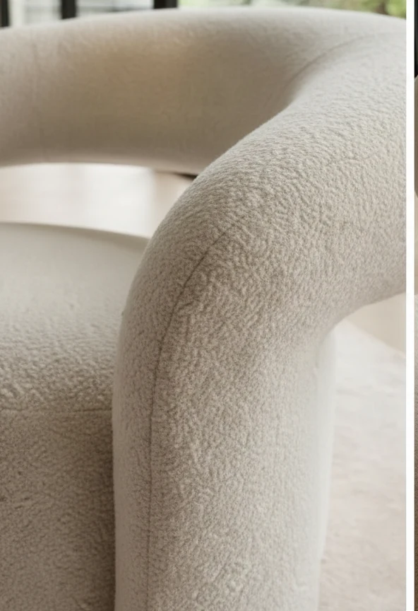Wrenbury Bouclé Sculpture Chair – photo 2