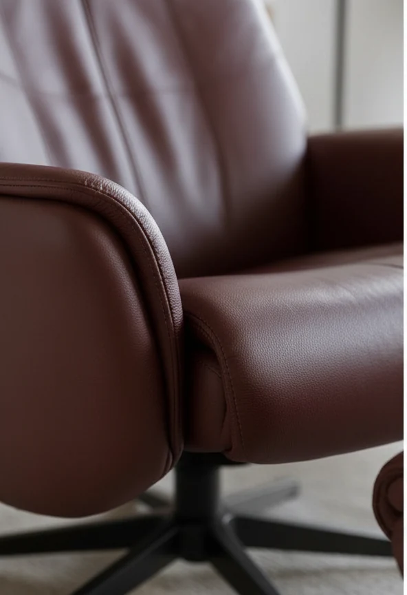 Aylsham Leather Recliner & Stool – photo 2