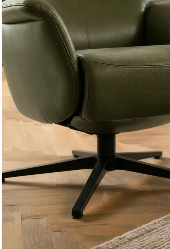 Brockhall Green Leather Swivel – photo 3