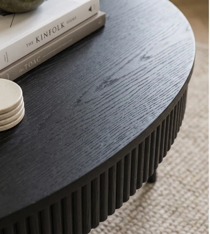 Selborne Oak Drum Coffee Table – photo 2